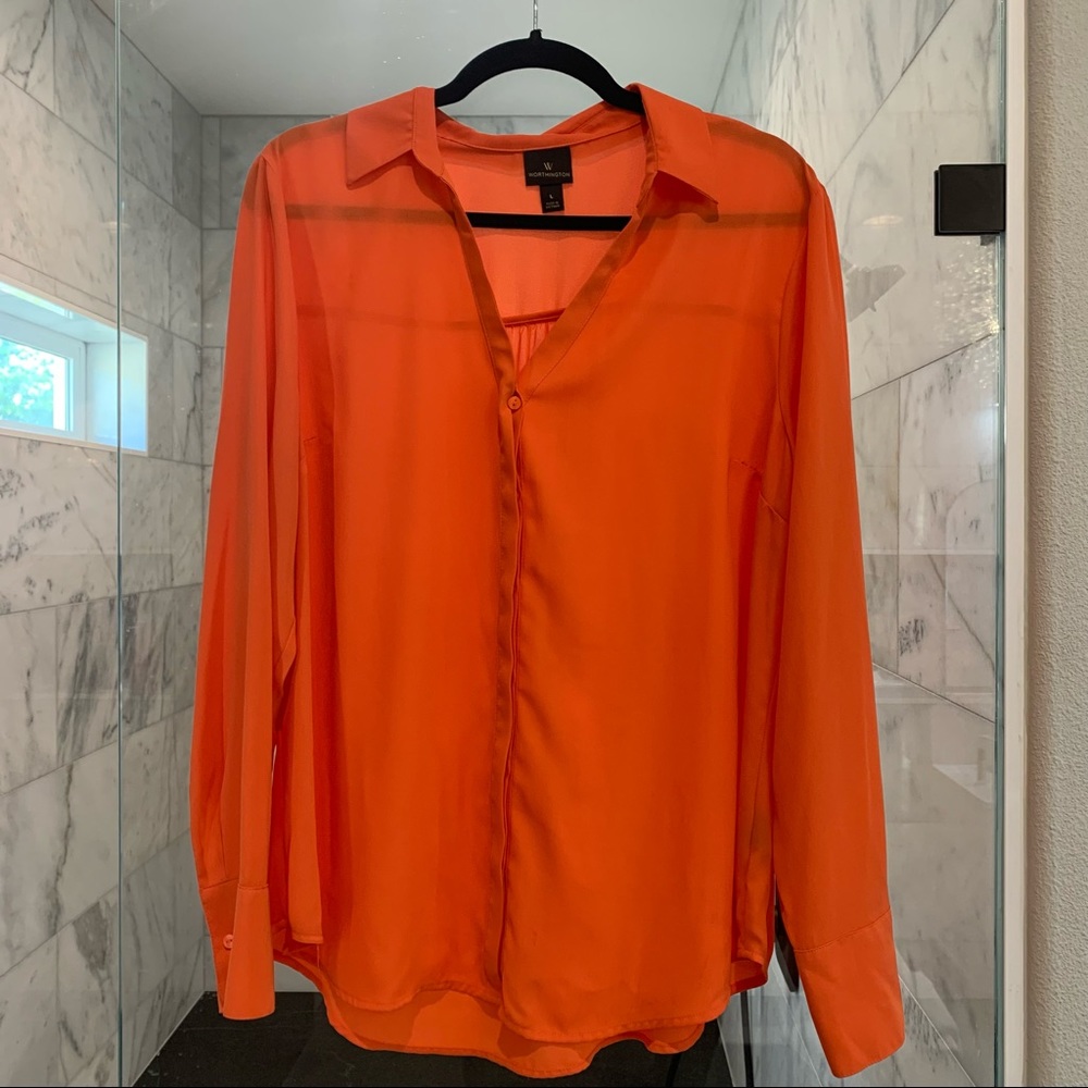 Orange Blouse Worthington